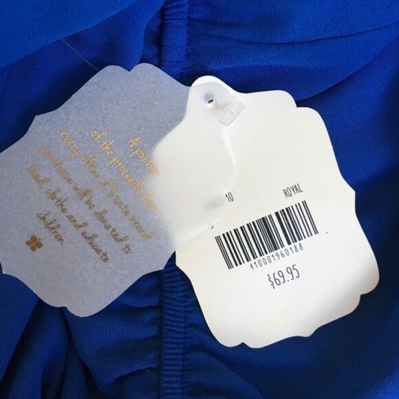 Altar’d State Off the Shoulders Royal Blue Romper NWT - Picture 8 of 8